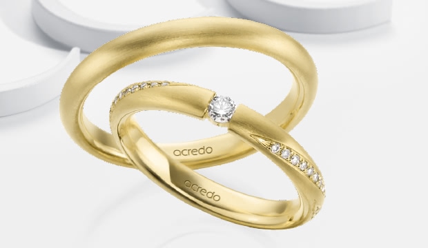 Elegansted tension sättega kihlasõrmused | acredo