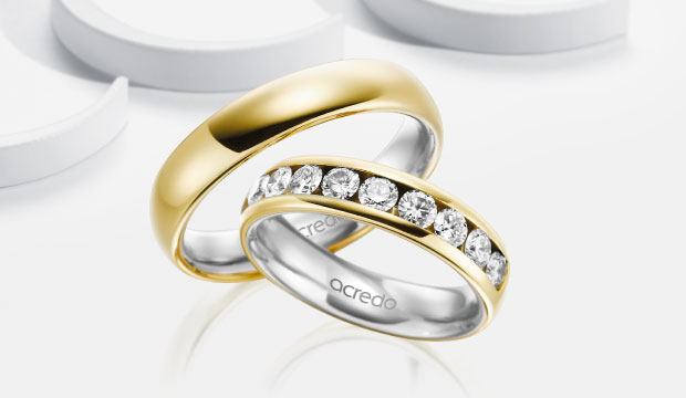 Teemantidega abielusõrmused | acredo