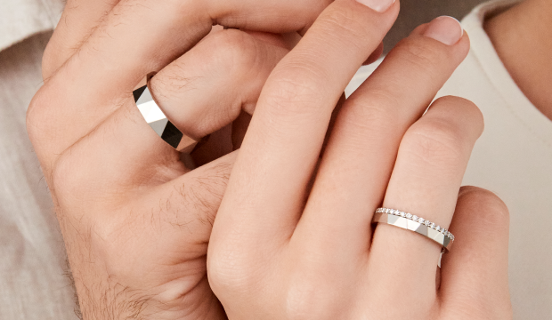 Abielusõrmused rikkalike tahkudega | acredo